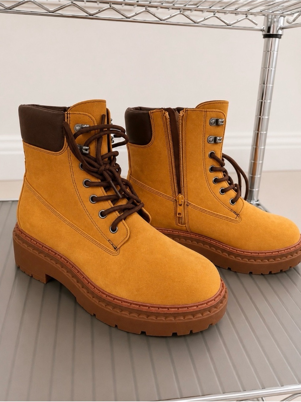 NWT 6.5 wild fable  Lace-Up Platform Combat Boots